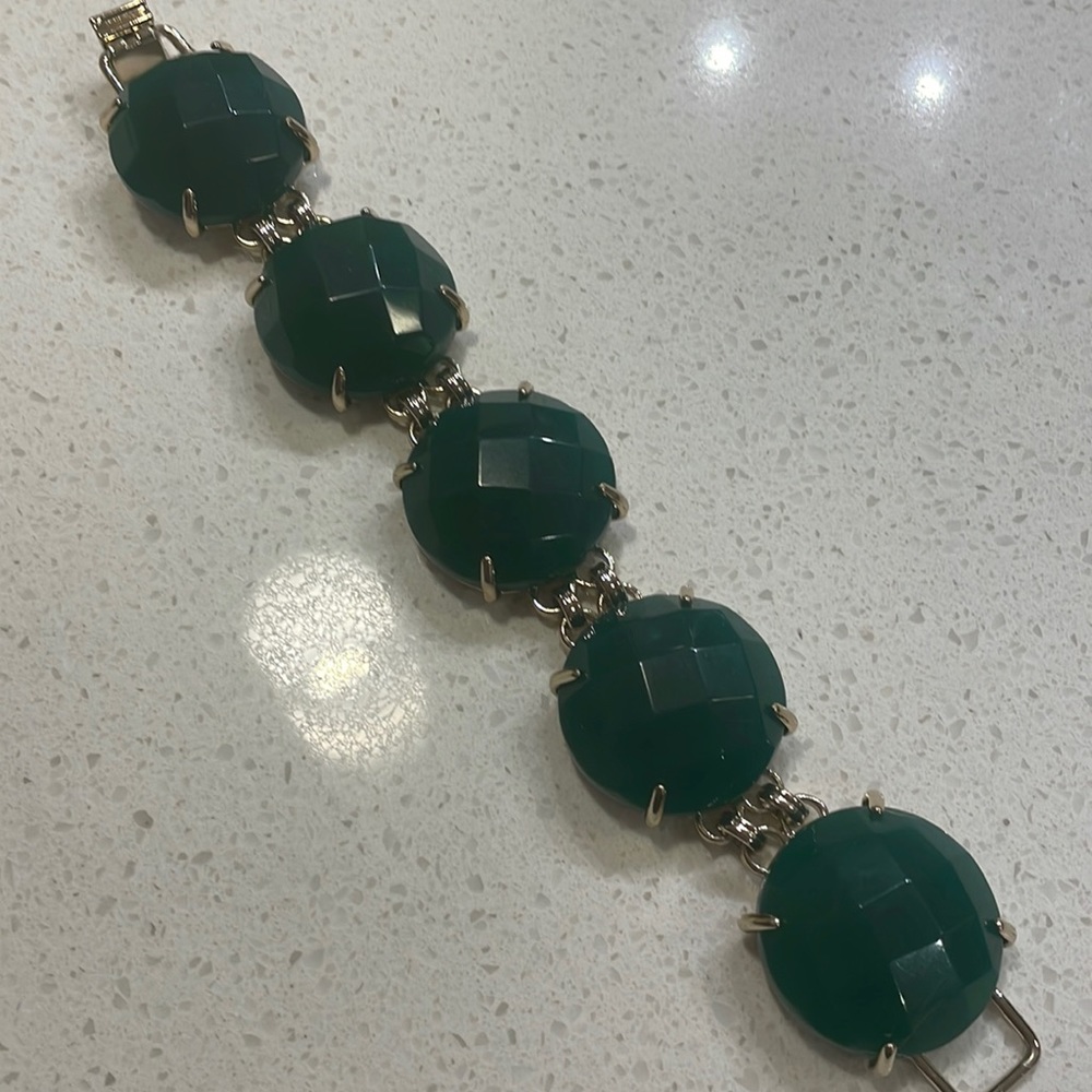 KENDRA SCOTT DARK GREEN BRACELET